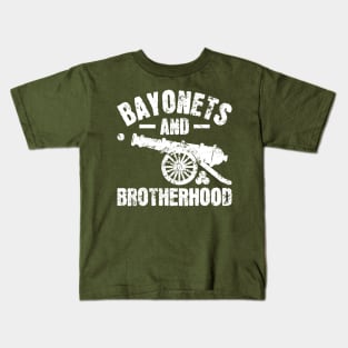 Bayonets and Brotherhood - Civil War Reenactment Kids T-Shirt